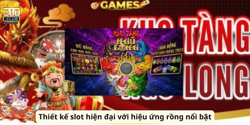 Thiết kế slot hiện đại với hiệu ứng rồng nổi bật