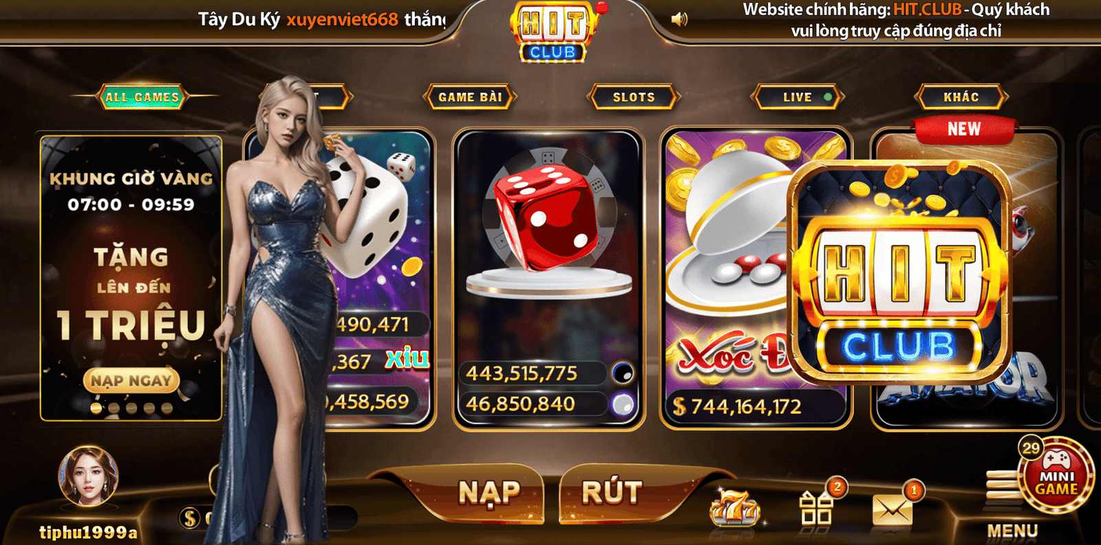Giao Diện Hit Club