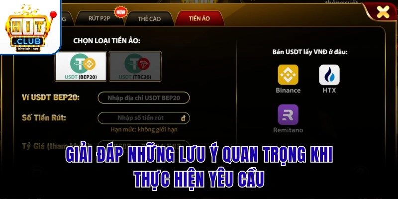 Giải đáp những lưu ý quan trọng khi thực hiện yêu cầu
