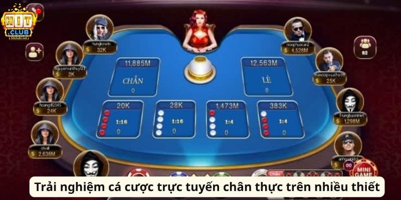 Xóc Đĩa Livestream HitClub Trực Tiếp Hấp Dẫn Mỗi Ngày Trải nghiệm cá cược trực tuyến chân thực trên nhiều thiết